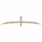 Ekena Millwork Bellingham Smooth Timber Gable Bracket, Douglas Fir, 84"W x 17"H x 3 1/2"D x 3 1/2"F, 5/12 Pitch GBW084X17X0404BEL00SDF - alternate 1